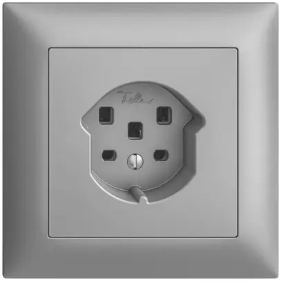 Prise ENC EDIZIOdue T25 16A silver, avec bornes enf. 