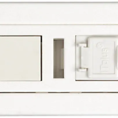 Boîte cat.6 FLF 2p.1RJ45/u blanc 