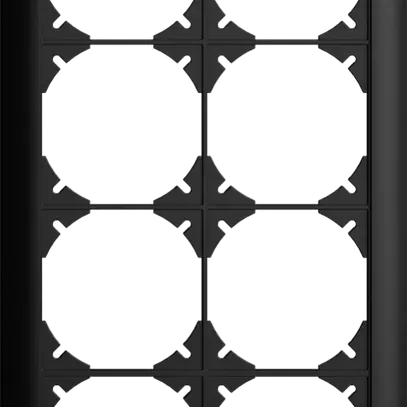 UP-Kopfzeile EDIZIOdue 4×2 schwarz 