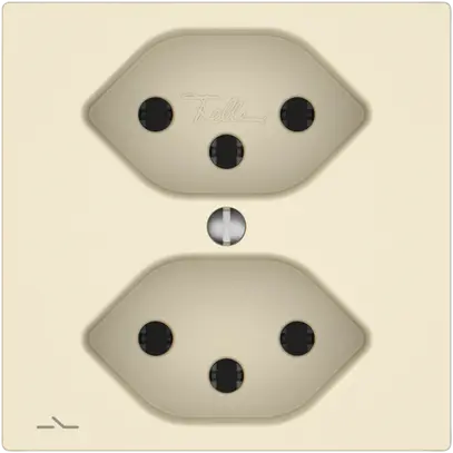 Prise EDIZIO.liv SNAPFIX® 2×T13 1×S cr 