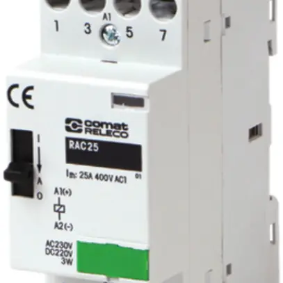 Contacteur AMD ComatReleco RAC, 230VAC, 4F 40A, ON-OFF-AUTO 