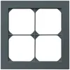 Telaio di copertura INC kallysto.pro 2×2 antracite 154×154mm 