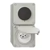 Combinaison NAP NEVO, interrupteur à poussoir schéma 3/1L + prise type 13, grc 