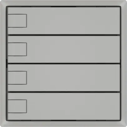 Pulsante universale EDIZIO.liv UNI SNAPFIX® 12…48V s.LED 4× com.1T grc 