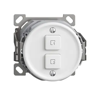 Pulsante scena AP 2 scene verticale/2T WLAN Sdue Wiser bianco 