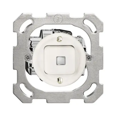 Pulsante luminoso INC A-R/1L bianco FH, orient. LED giallo 