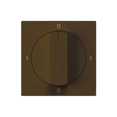 Kit frontale per interruttore rotativo S0 60×60mm kallysto 0-1-0-1 marrone 