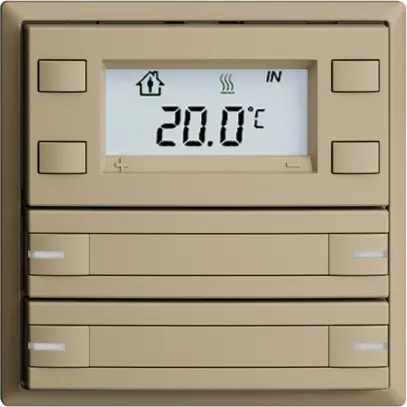 Pulsante RTH INC KNX 4×EDIZIOdue F sand, con carta+LED RGB 