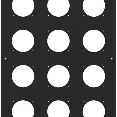 UP-Montageplatte robusto 4×3 Aluminium, schwarz 