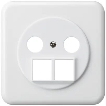 Kit frontal basico pour TV-R pour prise antenne HMS blanc 