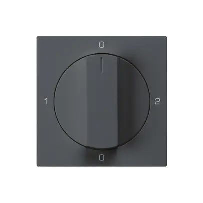 Kit frontale per interruttore rotativo S2 60×60mm kallysto 0-1-0-2 antracite 