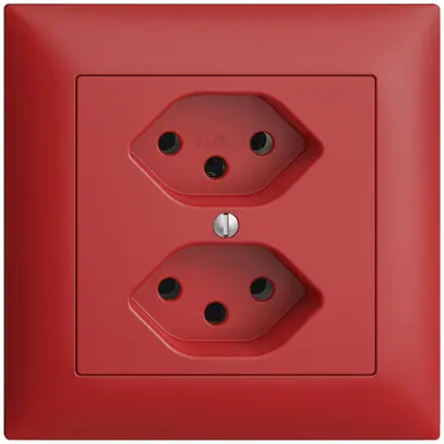 Prise ENC EDIZIOdue 2×T13 berry avec shutter 