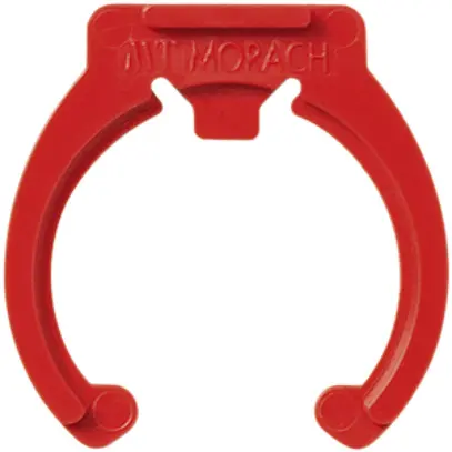 Crampon pour tube Morach-Technik Crallo-Rohr-Fix Ø20…25mm sans halogène rouge 