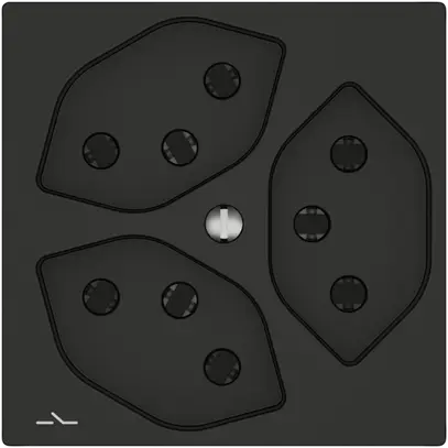 Presa EDIZIO.liv SNAPFIX® 3×T13 1×S ne 