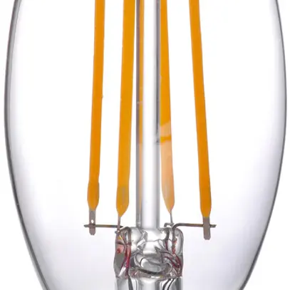 Lampe LED DOTLUX forme bougie E14 4.5W 470lm 2700K, filament 