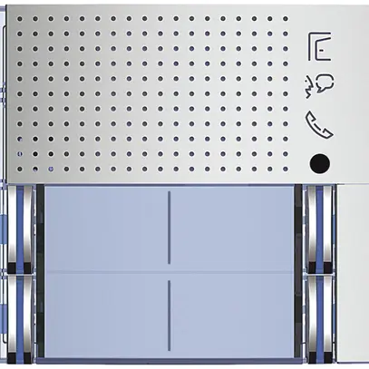 Frontale per modulo altoparlante di porta Sfera con 2+2 tasti alluminio 