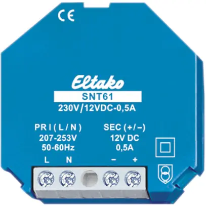 Alimentation à découpage INC SNT61 230VAC/12VDC 6W 0.5A 