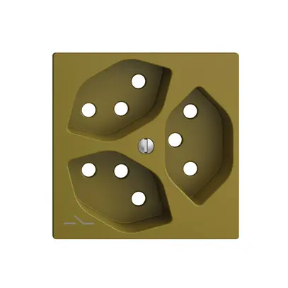Placca frontale 3×T13,S EDIZIOdue olive 