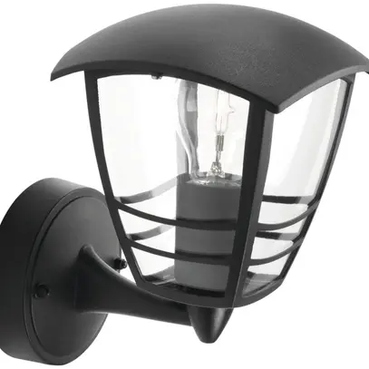 Applique à bras Creek en haut 60W E27 IP44 noir 