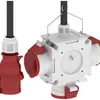 Distributeur en croix Bals 3×CEE 5P 16A 400V 6h avec câble 
