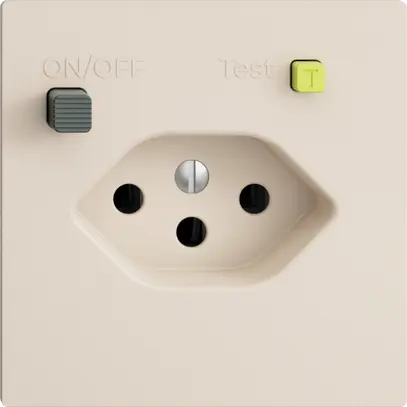 Prise ENC EDIZIOdue T13 FI 30mA F, crema 