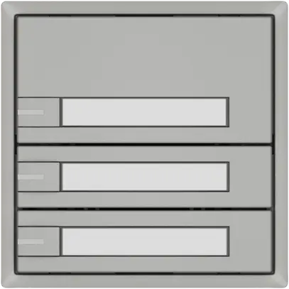 Pulsante KNX RGB EDIZIO.liv SNAPFIX® sensore temp.RGB-LED targ.3× com.1T grc 