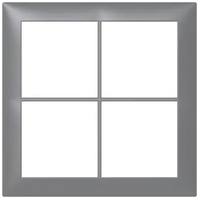 Abdeckrahmen SIDUS 2×2 alu 