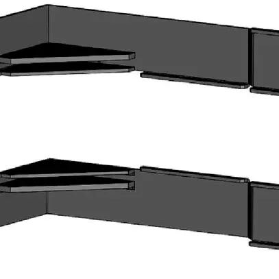 Supporto per montante porta Easy Rack acciaio per 6 montante porta 
