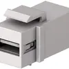 Module USB Cecoflex AVM-0008, Keystone, USB-A/USB-B 2.0, blanc 