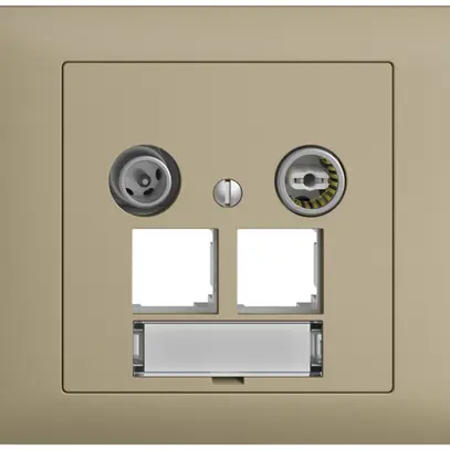 Presa multimedia INC EDIZIOdue BKE EASYNET 11dB, p.2×RJ45 S-One, sand 