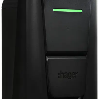 Stazione di carica Hager witty pro trifase 22kW 250×370×150mm con presa 