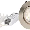 Spot LED INC maxLUCE SOLVO 8W 230V DIM 750lm 930 trou Ø80mm 38° IP44 nickel 