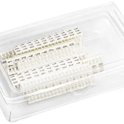 Plaquettes de marquage Hager 1…100, 25 bandes 