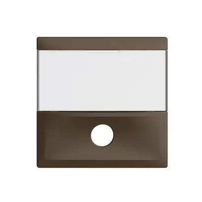 Plaque frontale EDIZIOdue coffee pour contact de sonnerie 