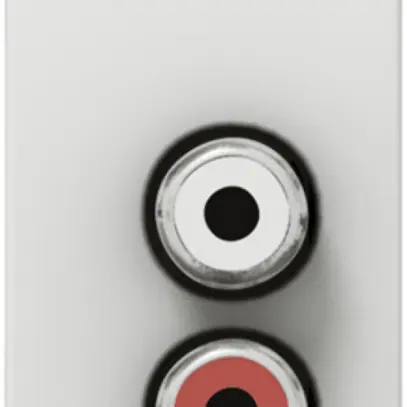 Presa RCA audio stereo INS MOS bianco 1 modulo 