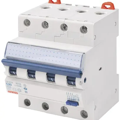 Disjoncteur différentiel GEWISS, 4-pôles C 16A 30mA type A 