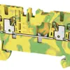 Morsetto di protezione Weidmüller A4C PUSH IN 1.5mm² 4 contatti verde/giallo 