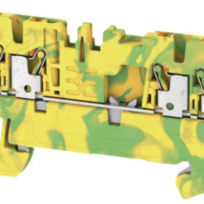 Borne de protection Weidmüller A4C PUSH IN 1.5mm² 4 connex.vert/jaune 