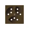 Placca frontale kallysto 3×T13 60×60mm marrone per presa 3×T13 