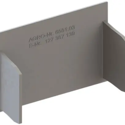 Placca terminale AGRO per canale d'installazione 6551 grigio 
