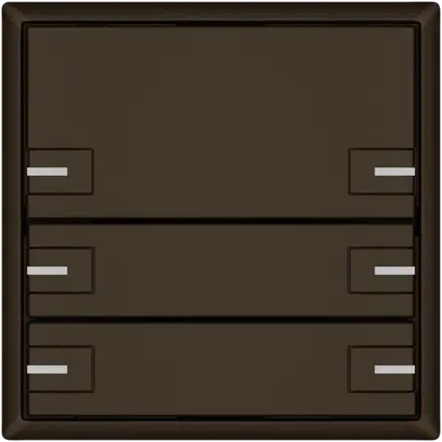 Pulsante KNX RGB EDIZIO.liv SNAPFIX® sensore temp.RGB-LED 3× com.2T ma 