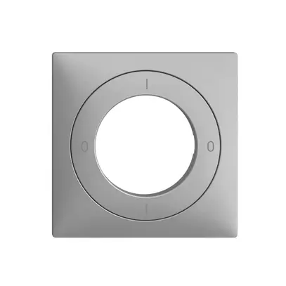 Kit frontale EDIZIOdue 0-1-0-1 60×60mm silver per interruttore a chiave 