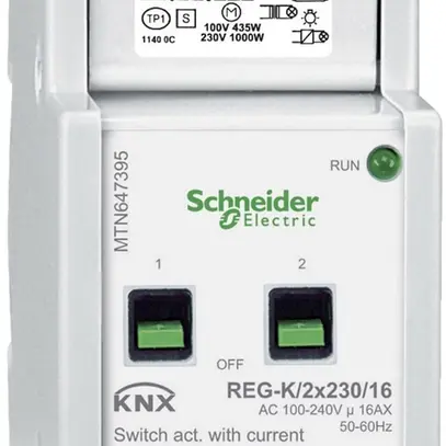Attuatore-commutatore AMD KNX SE, 2×230V, MTN647395 