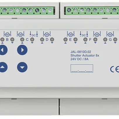 Actionneur de jalousie KNX AMD MDT JAL-0810D.02 8-can 8A 180W 24VDC 8UM 