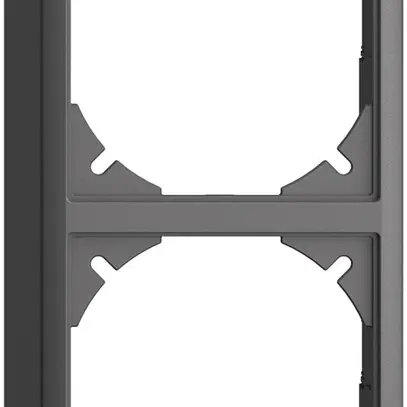 Cappa EDIZIOdue 54mm I-I grigio scuro per combinazione verticale/orizzontale 