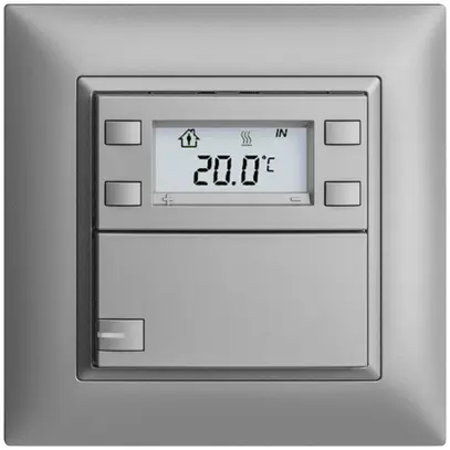 UP-RTH-Taster KNX 1-fach EDIZIOdue FMI silver, mit LED RGB 