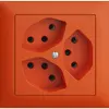 Prise INC EDIZIOdue 3×T13 FKE orange 