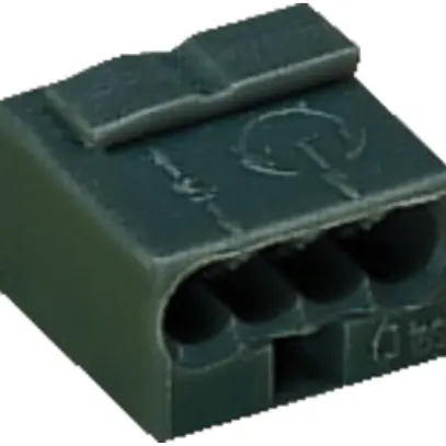 Morsetto di connessione WAGO MICRO per filo 4×0.6…0.8mm grigio scuro 