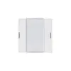 Face poussoir Hager basico KNX double LED blanc 45×45mm 