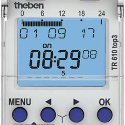 Timer AMD digitale Theben TR 610 top3, 1-canale 